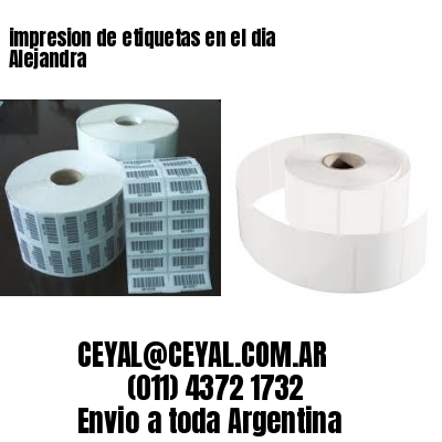 impresion de etiquetas en el dia Alejandra