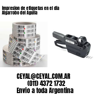 impresion de etiquetas en el dia Algarrobo del Aguila