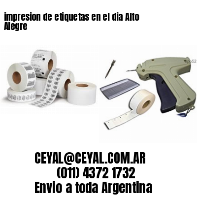 impresion de etiquetas en el dia Alto Alegre