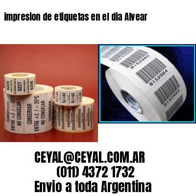impresion de etiquetas en el dia Alvear