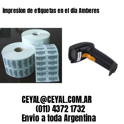 impresion de etiquetas en el dia Amberes