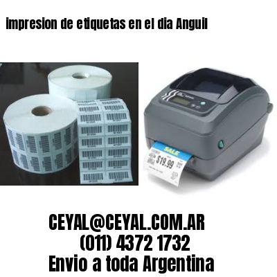 impresion de etiquetas en el dia Anguil