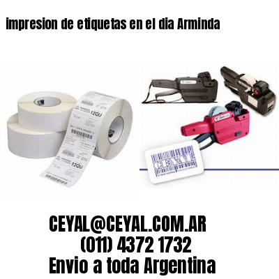 impresion de etiquetas en el dia Arminda