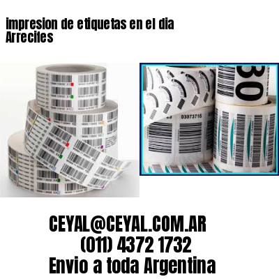 impresion de etiquetas en el dia Arrecifes