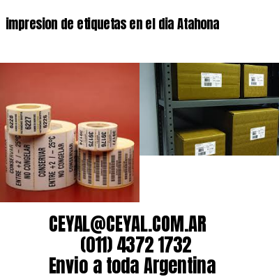 impresion de etiquetas en el dia Atahona