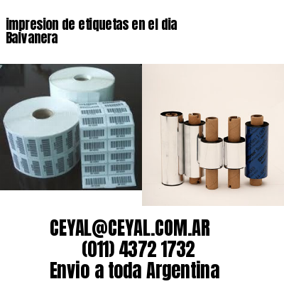 impresion de etiquetas en el dia Balvanera