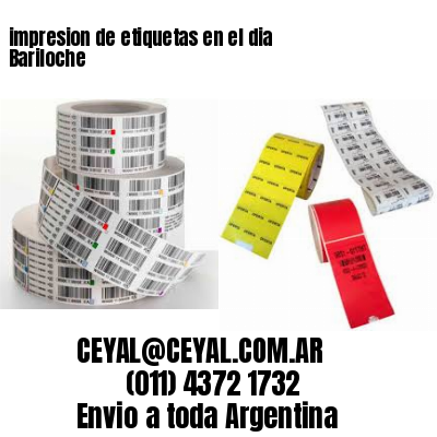 impresion de etiquetas en el dia Bariloche