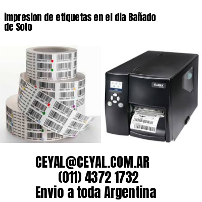 impresion de etiquetas en el dia Bañado de Soto