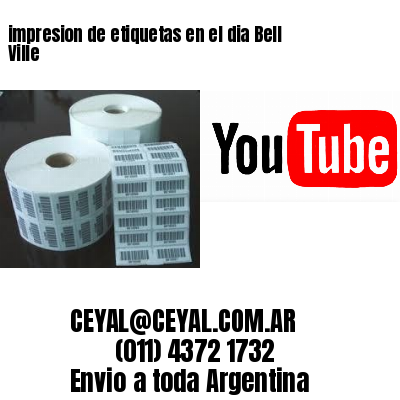 impresion de etiquetas en el dia Bell Ville