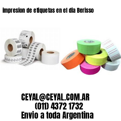 impresion de etiquetas en el dia Berisso
