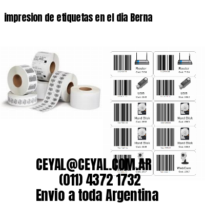 impresion de etiquetas en el dia Berna