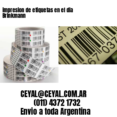 impresion de etiquetas en el dia Brinkmann
