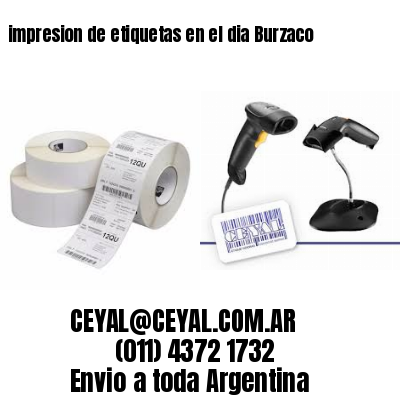 impresion de etiquetas en el dia Burzaco