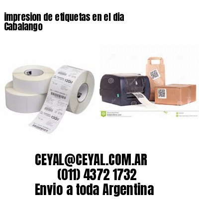 impresion de etiquetas en el dia Cabalango