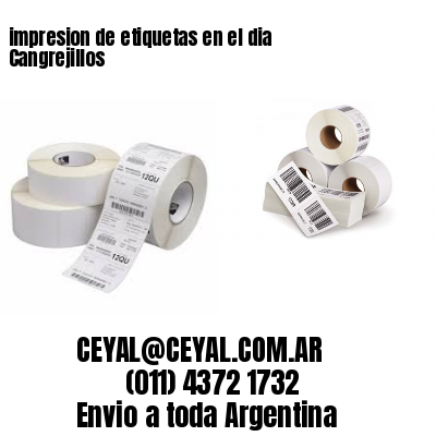 impresion de etiquetas en el dia Cangrejillos