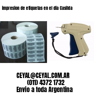 impresion de etiquetas en el dia Casilda