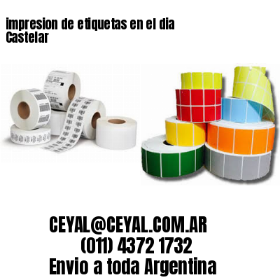 impresion de etiquetas en el dia Castelar