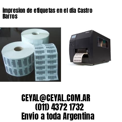 impresion de etiquetas en el dia Castro Barros