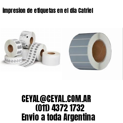 impresion de etiquetas en el dia Catriel