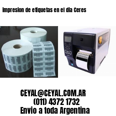 impresion de etiquetas en el dia Ceres