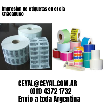 impresion de etiquetas en el dia Chacabuco
