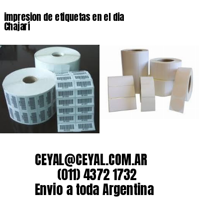 impresion de etiquetas en el dia Chajarí