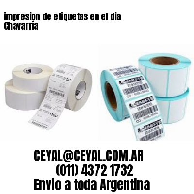 impresion de etiquetas en el dia Chavarría