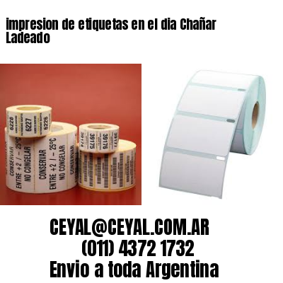 impresion de etiquetas en el dia Chañar Ladeado