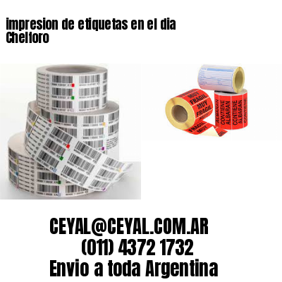 impresion de etiquetas en el dia Chelforo