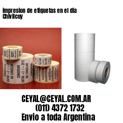 impresion de etiquetas en el dia Chivilcoy