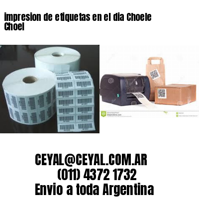 impresion de etiquetas en el dia Choele Choel