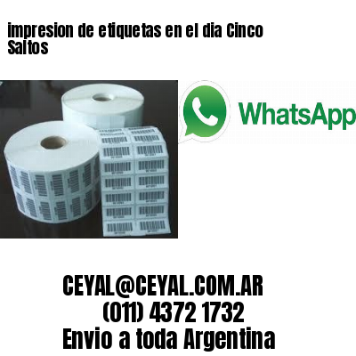 impresion de etiquetas en el dia Cinco Saltos