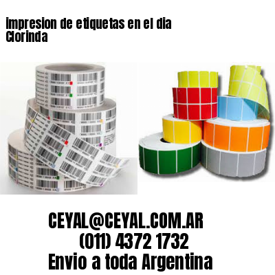 impresion de etiquetas en el dia Clorinda