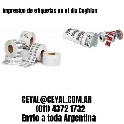 impresion de etiquetas en el dia Coghlan