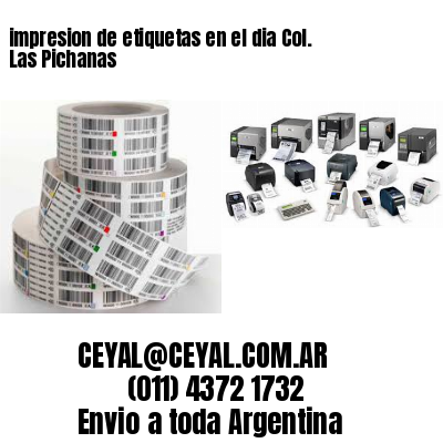 impresion de etiquetas en el dia Col. Las Pichanas