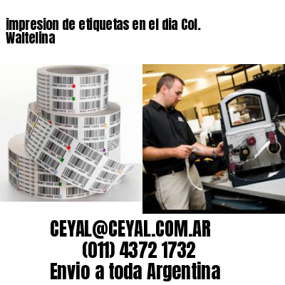 impresion de etiquetas en el dia Col. Waltelina