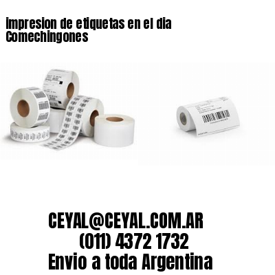 impresion de etiquetas en el dia Comechingones