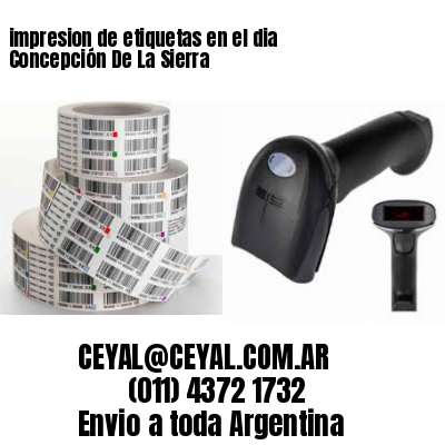impresion de etiquetas en el dia Concepción De La Sierra