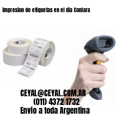 impresion de etiquetas en el dia Conlara