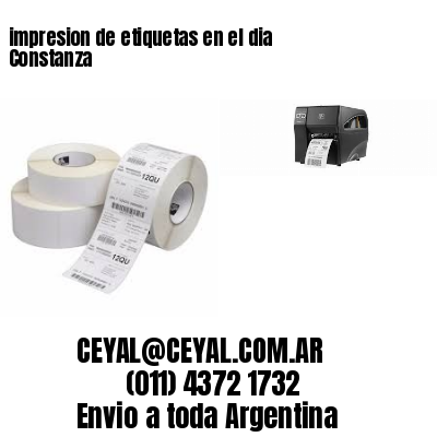 impresion de etiquetas en el dia Constanza