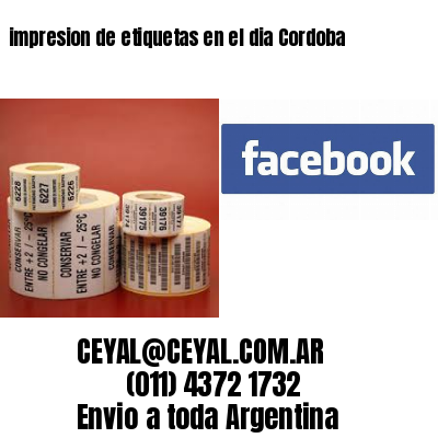 impresion de etiquetas en el dia Cordoba