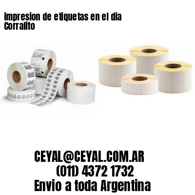 impresion de etiquetas en el dia Corralito