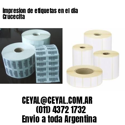 impresion de etiquetas en el dia Crucecita