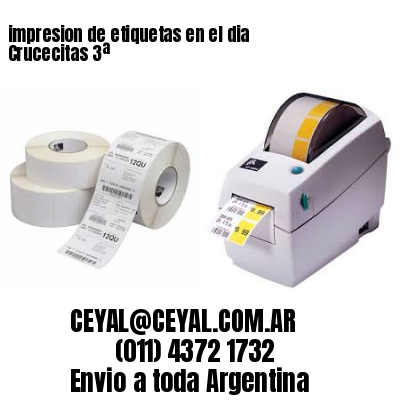 impresion de etiquetas en el dia Crucecitas 3ª