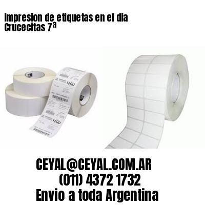 impresion de etiquetas en el dia Crucecitas 7ª