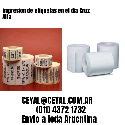 impresion de etiquetas en el dia Cruz Alta