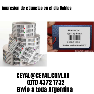 impresion de etiquetas en el dia Doblas
