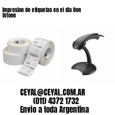impresion de etiquetas en el dia Don Orione