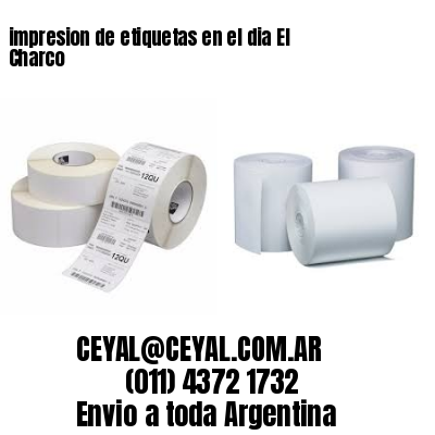 impresion de etiquetas en el dia El Charco