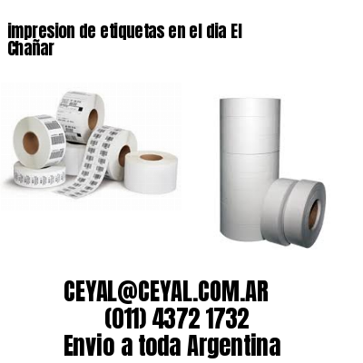 impresion de etiquetas en el dia El Chañar